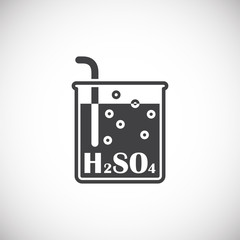 Acid related icon on background for graphic and web design. Creative illustration concept symbol for web or mobile app