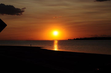 Atardecer en el lago