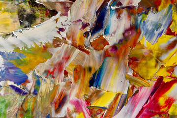 Colorful abstract background wallpaper. Modern motif visual art.  Mixtures of oil paint. Trendy...