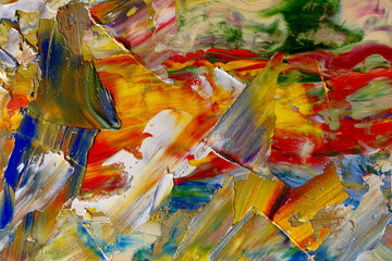 Colorful abstract background wallpaper. Modern motif visual art.  Mixtures of oil paint. Trendy...