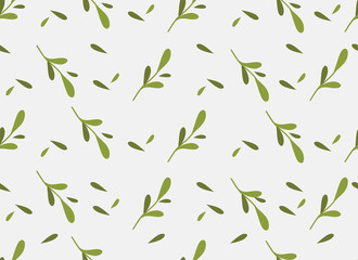 Tropical Leaves Seamless Pattern