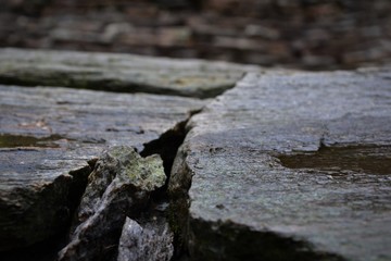 Cracked rock background