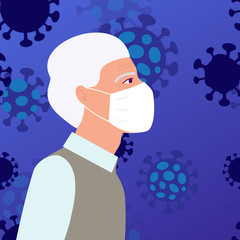 coronavirus 2019 n CoV concept color vector illustration