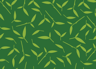 Beautiful Leaves Seamless Pattern For textile