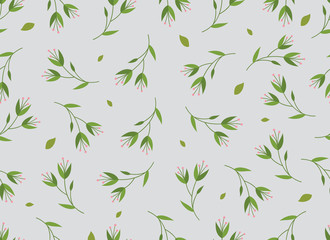 Tropical Leaves Seamless Pattern