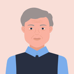 man profile on isolated background vector illustration