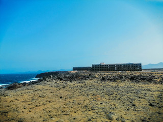 unfinished hotel in the canary islands