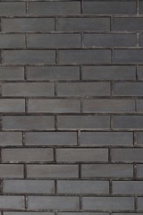 Structured wall of new brick.