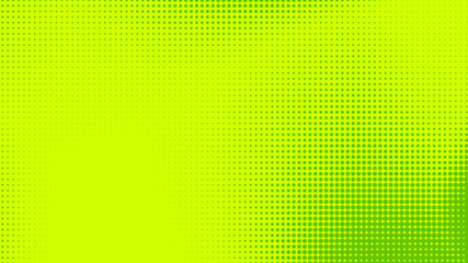 Dots halftone green color pattern gradient texture with technology digital background. Dots pop art comics with nature graphic design.