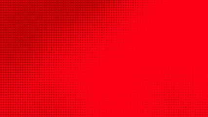 Dots halftone red color pattern gradient texture with technology digital background. Dots pop art comics with summer background.