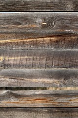 Old textured fence made of planks.