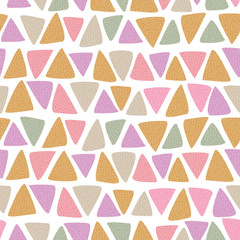 Triangles in stripes seamless vector with white background. Perfect for fabric, wallpaper, invitations, scrapbooking, homeware.
