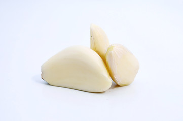 Garlic isolated on white