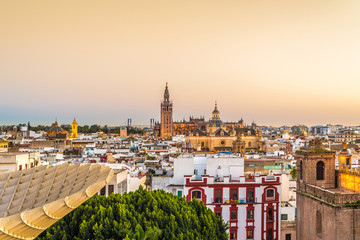 Naklejka premium The Metropol Parasol in Seville, Andalusia, Spain.