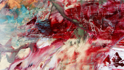 Colorful abstract background wallpaper. Modern motif visual art.  Mixtures of oil paint. Trendy...