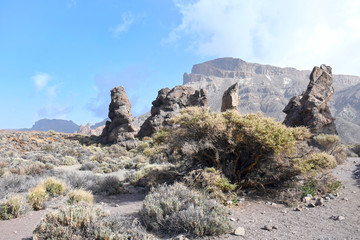 Fototapeta na wymiar Espagne, Tenerife, roques de Garcia, vue de la caldeira