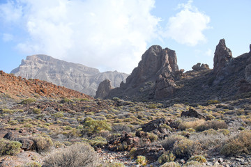 Espagne, Tenerife, roques de Garcia, vue de la caldeira