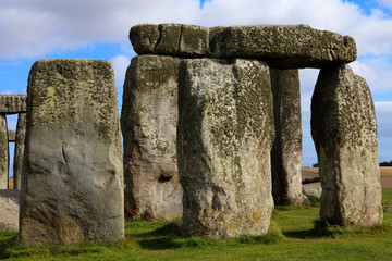 Stonehenge (England), UK - August 06, 2015: Stonehenge megalithic site, Amesbury, Wiltshire ,...