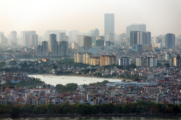 Fototapeta na wymiar hanoi skyline
