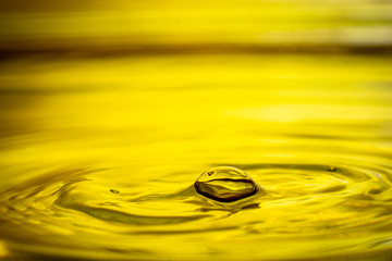 Wasser tropfen herabfallend als Hintergrund 