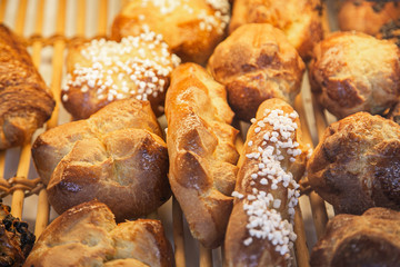 french sweets in bakery