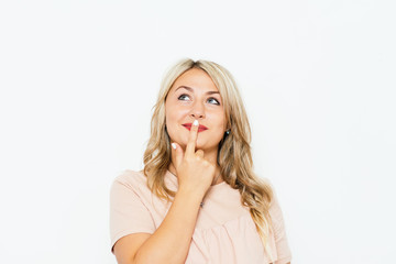 Fototapeta premium Kobieta myśli