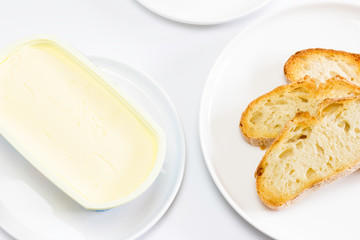 Tostadas con mantequilla