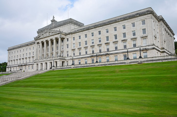 Fototapeta na wymiar Parliament Buildings, Stormont Estate, Belfast, home of the Northern Ireland Assembly