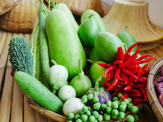 Close up of vegetable in a basket