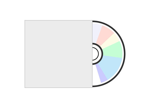 DVD icon disc vector blank illustration. CD disk music compact disk media software