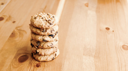 Homemade oatmeal cookies.