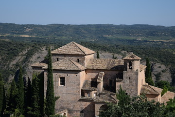 Fototapeta na wymiar Beautiful medieval village Huesca Spain Europe