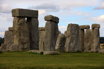 Stonehenge (England), UK - August 06, 2015: Stonehenge megalithic site, Amesbury, Wiltshire ,...