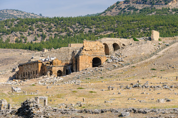 Roman amphitheatre at Hieropolis, Pamakkule, Turkey