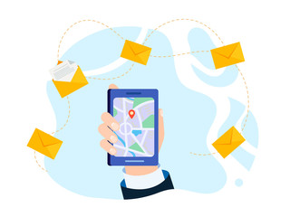 Hand of a businessman in a business suit