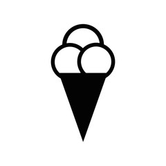 Simple ice cream logo