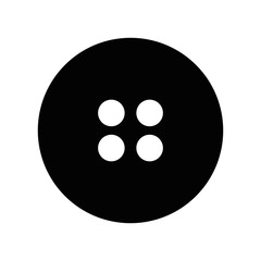 Simple sewing button logo