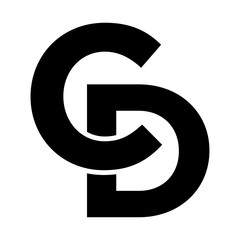 CD letter logo icon 