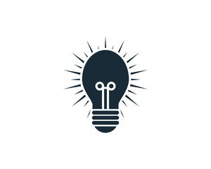 Light Bulb Icon Vector Logo Template Illustration Design
