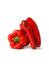 Red Sweet Peppers from Italy – Isolated on White Background