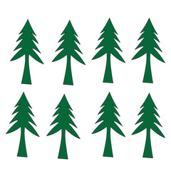 simple color vector design tree pattern