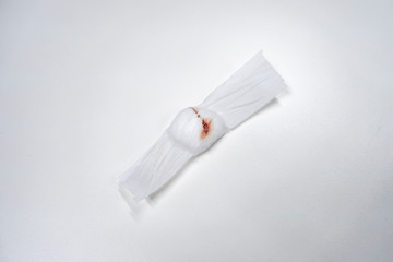 Used bandage medical sick infected aid care