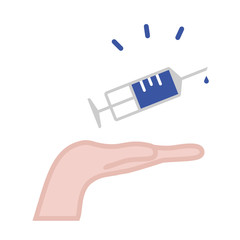 Vaccine discovery vector icon colored - coronavirus cure covid19 treatment