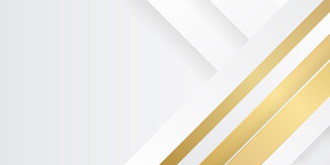 Modern luxury gold white abstract wave line straight 3d layered curved background for presentation design 