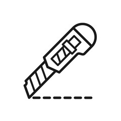 cutter icon in trendy flat design