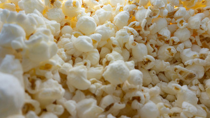 fresh salted popcorn in the sun