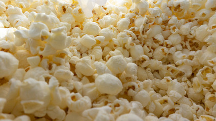 fresh salted popcorn in the sun