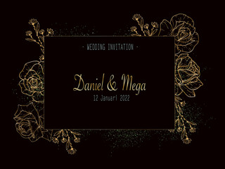 Hand drawn floral background