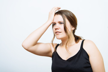 Naklejka premium Woman Who Made A Mistake