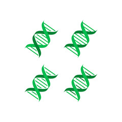 DNA icon in trendy flat style